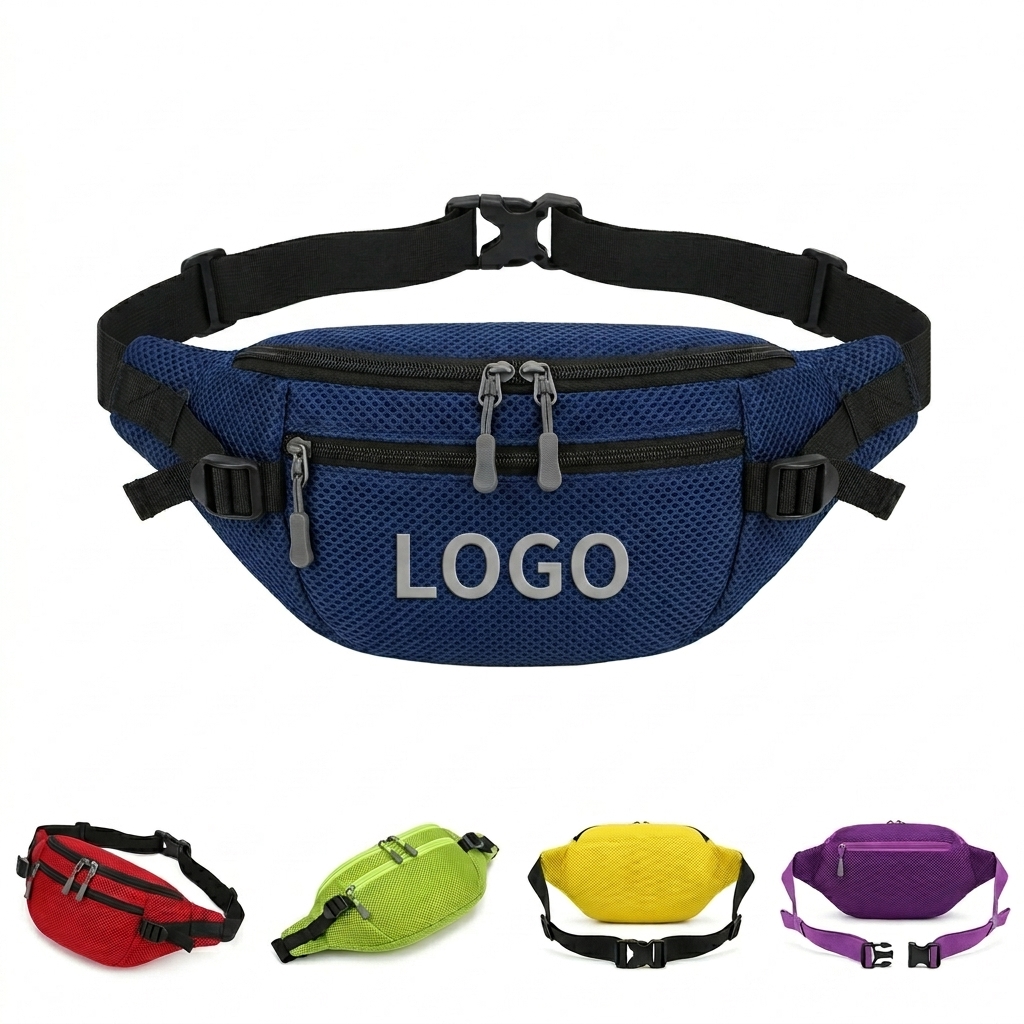 Adjustable Mesh Waist Pack - Lightweight & Breathable Belt Bag