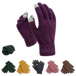 Thermal Weave Stretch Gloves for Running & Winter Commuting